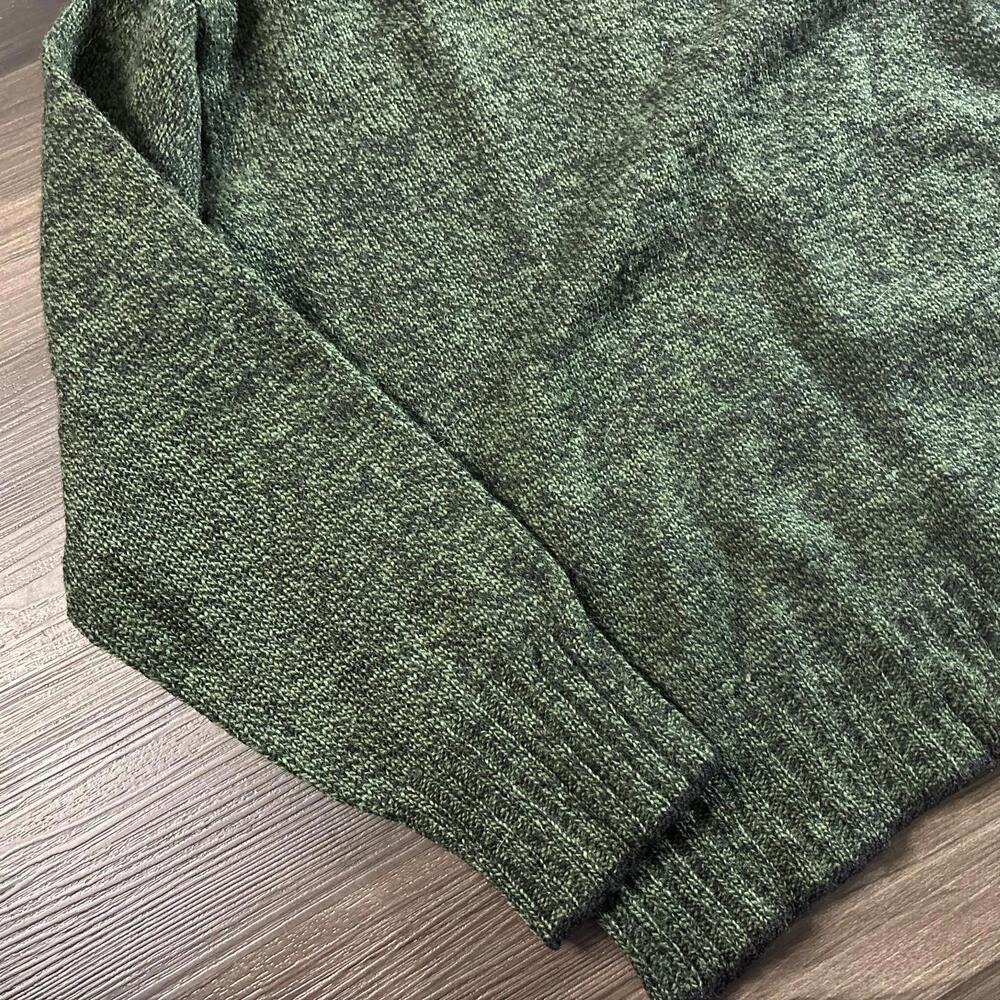 Vintage 80s Shetlander Green Classic Fair Isle Shetland 100% Pure Wool Sweater M - Picture 6 of 6